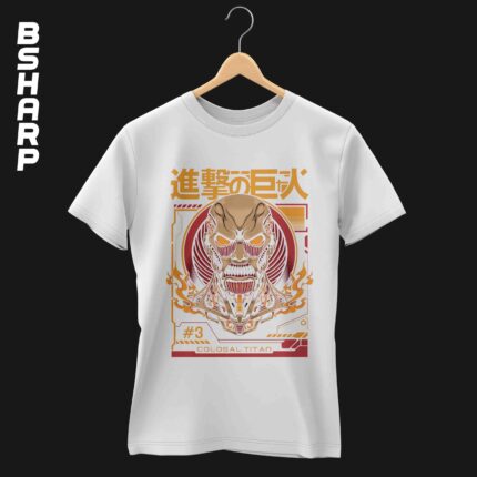 تیشرت Attack on Titan طرح Colosal Titan - تصویر 2