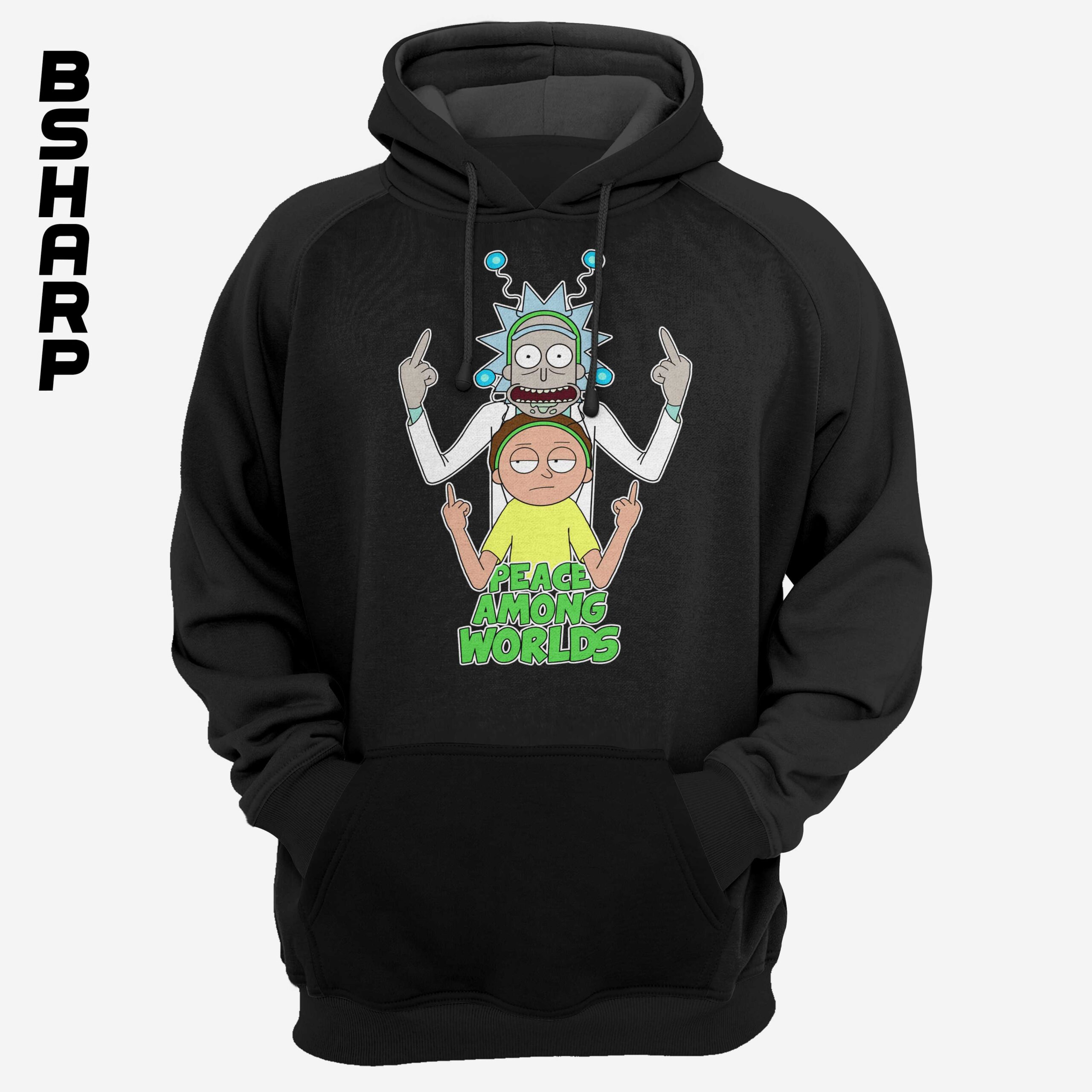 هودی Rick And Morty طرح Peace Among Worlds