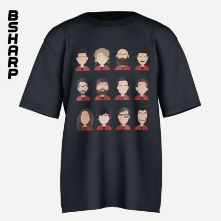 تیشرت Money Heist طرح شخصیت ها - Image 3