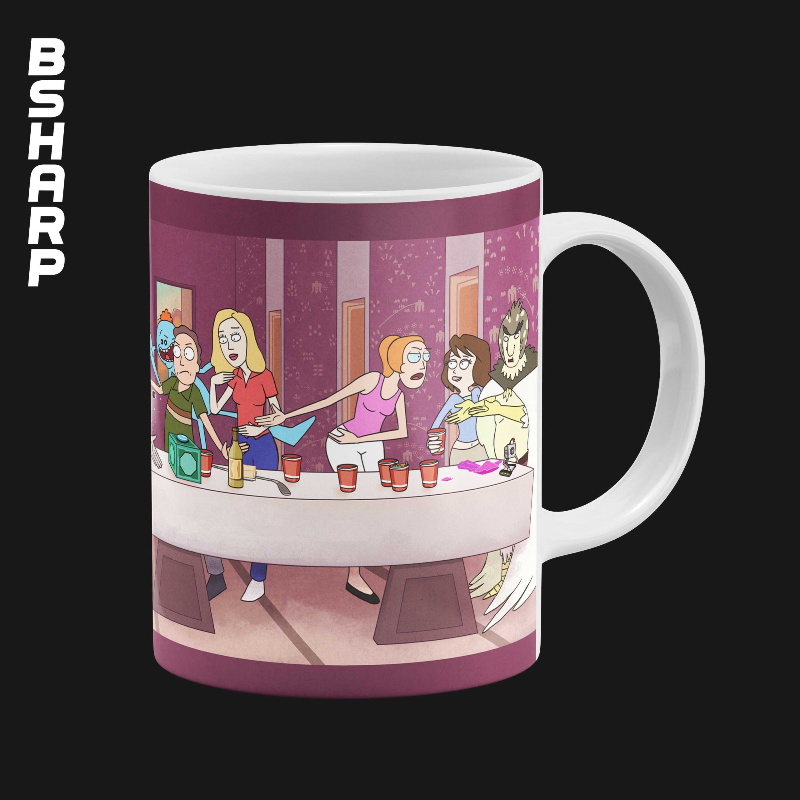 ماگ Rick And Morty طرح شخصیت ها