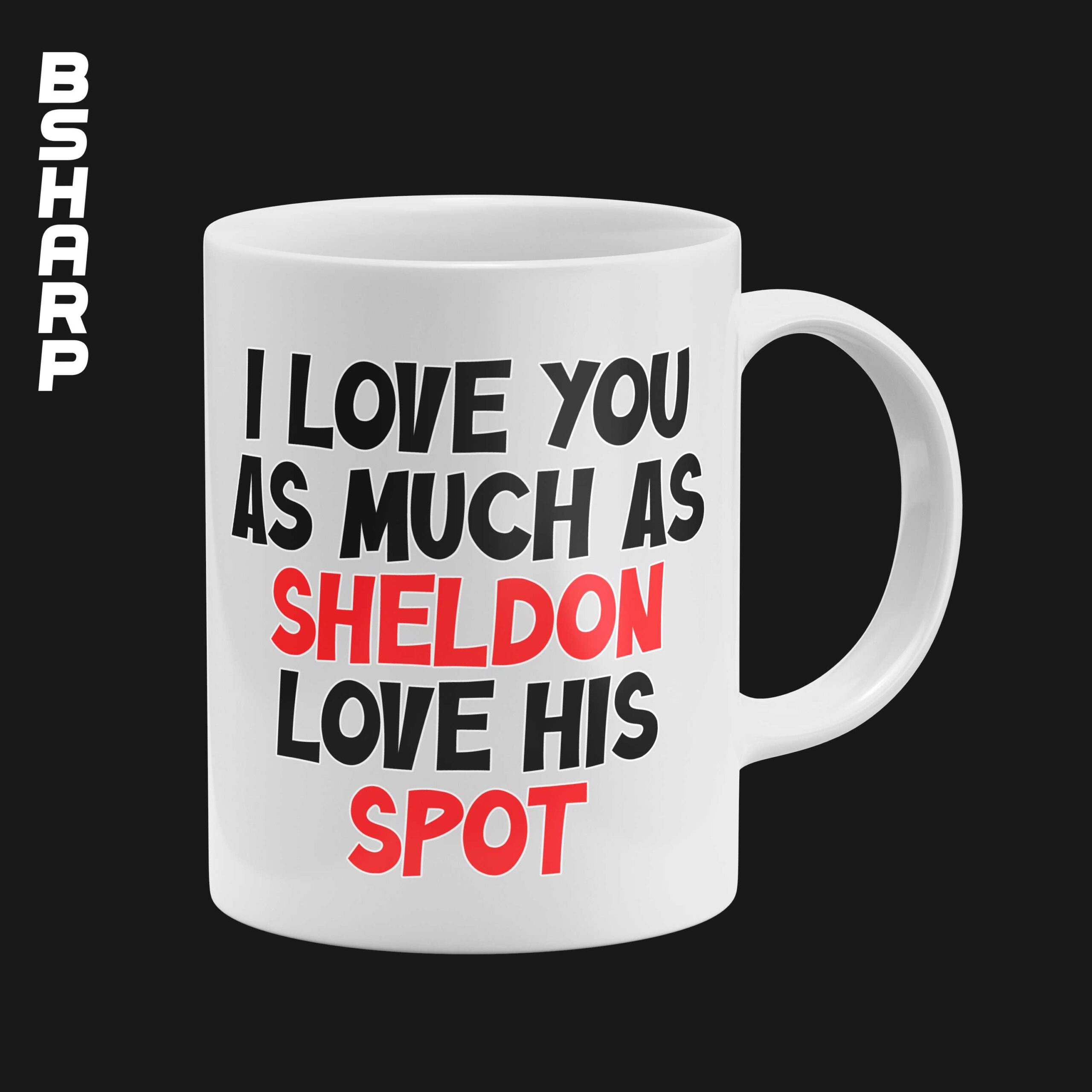The Big Bang Theory - Mug - Code 00284 - Right View ماگ The Big Bang Theory طرح I Love You - Image 1