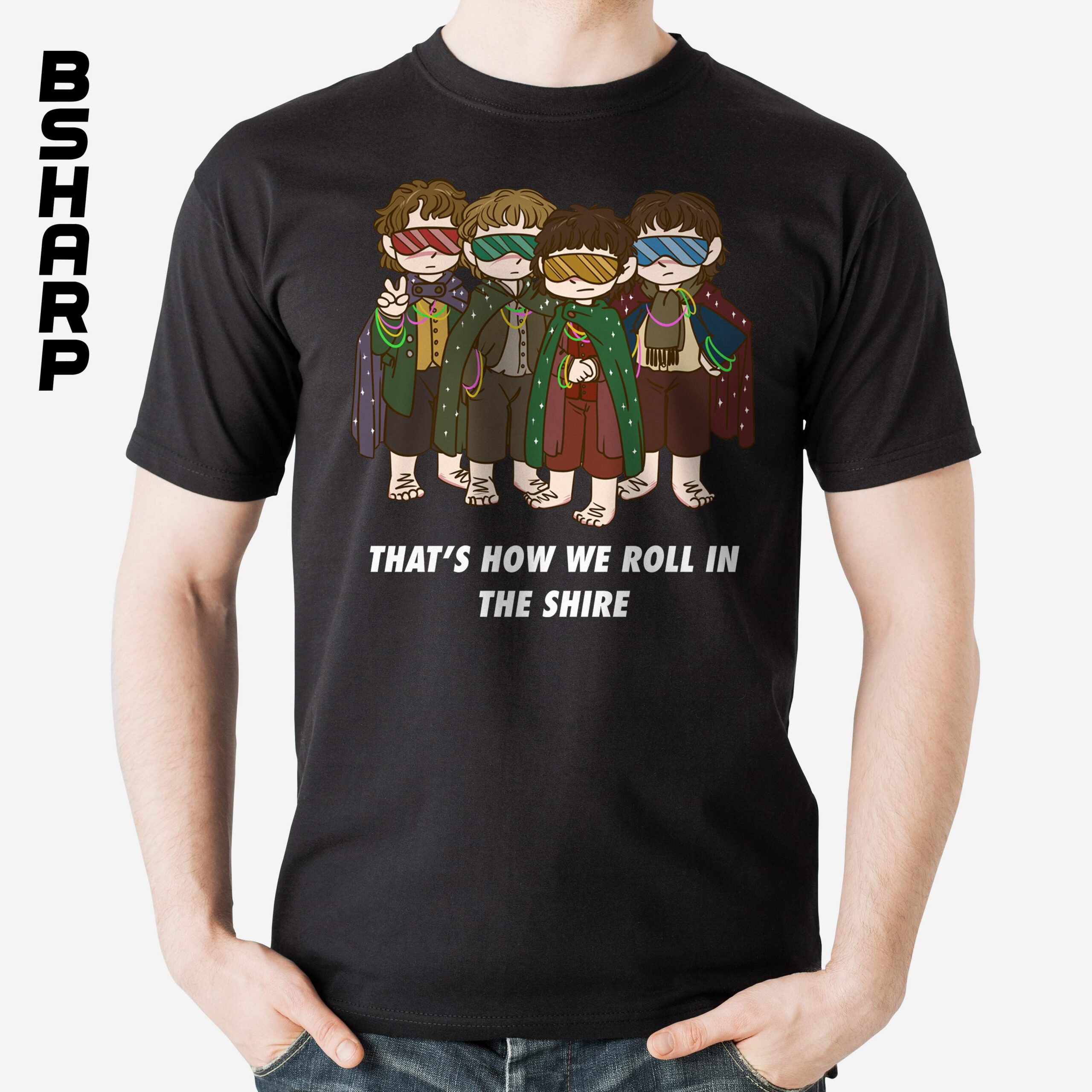 تیشرت The Hobbit طرح Roll in