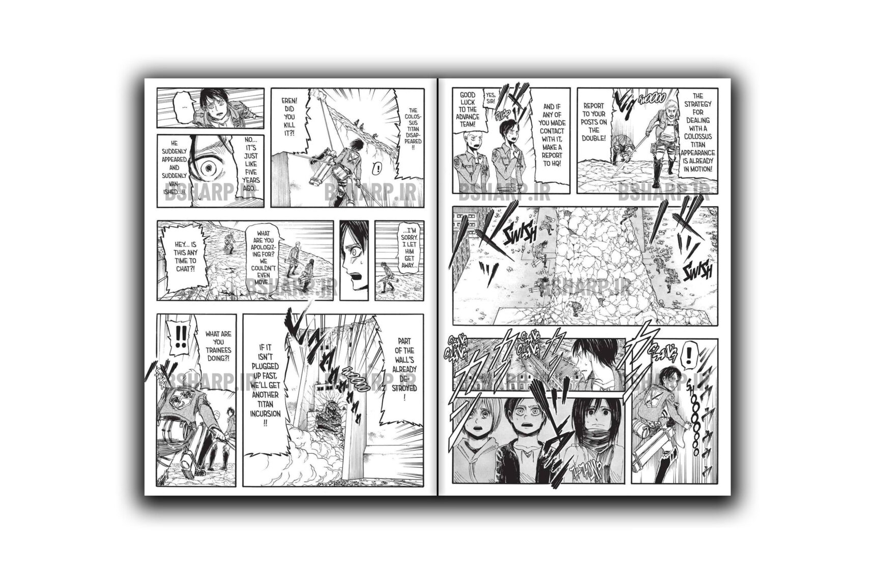 کتاب Attack on Titan, Vol. 1 4 Book - Attack on Titan Vol1 - Sample 04
