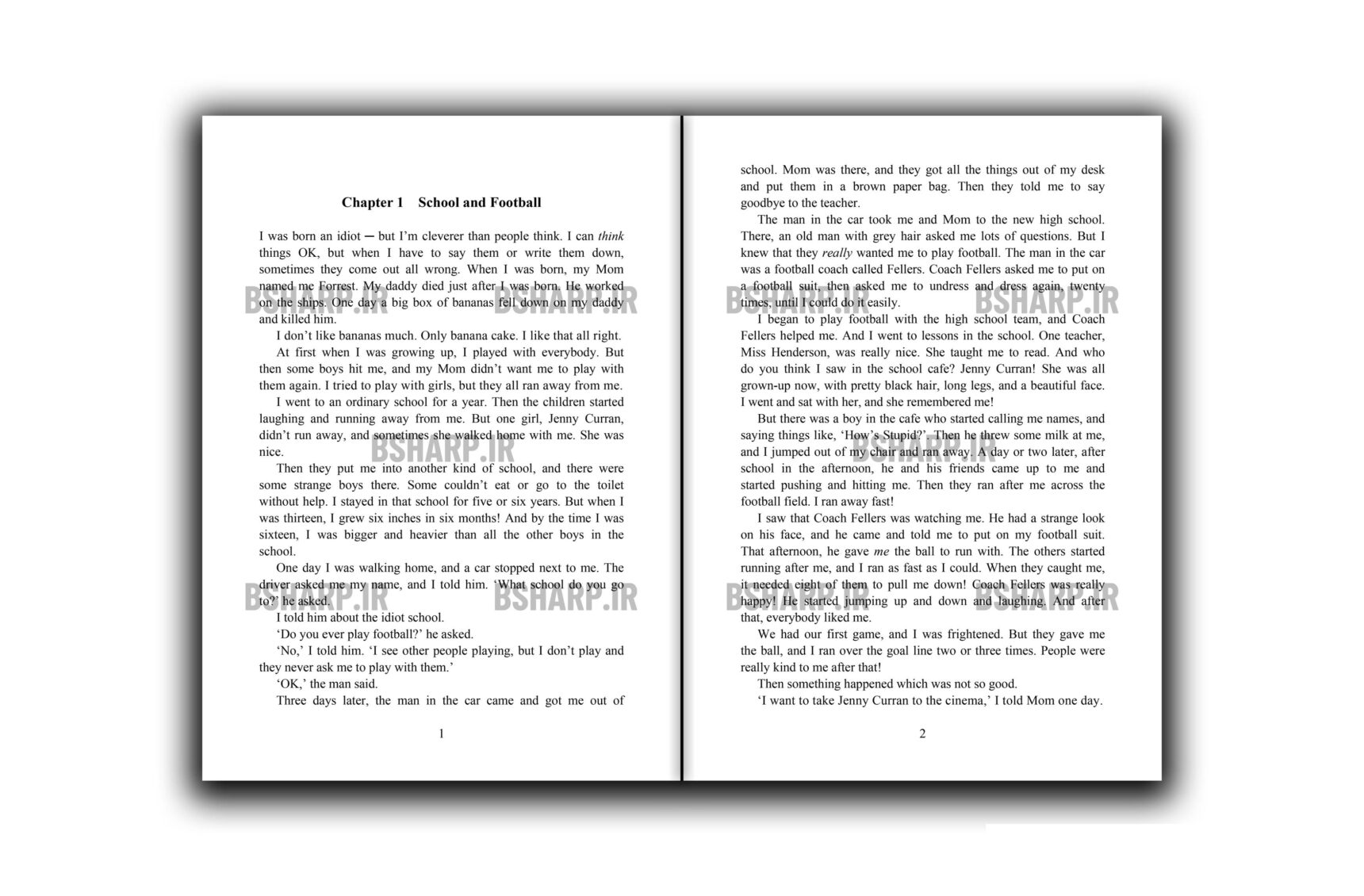 Book - Forrest Gump - Sample 01