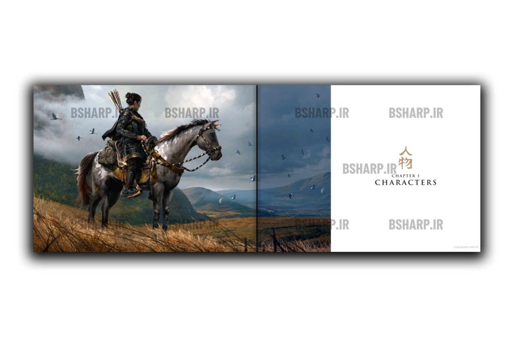 کتاب The Art of Ghost of Tsushima 1 Book - The Art of Ghost of Tsushima - Sample 01