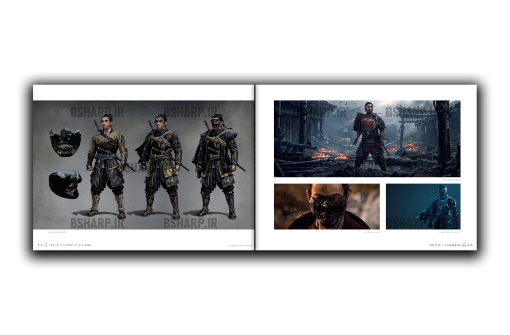 کتاب The Art of Ghost of Tsushima 3 Book - The Art of Ghost of Tsushima - Sample 03