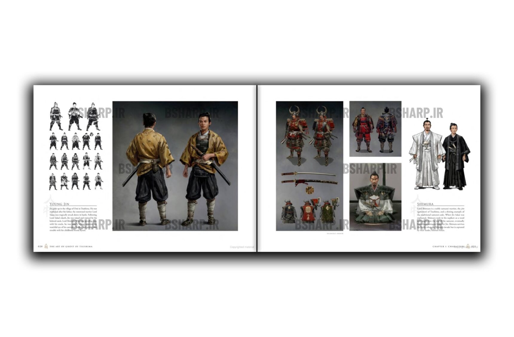 کتاب The Art of Ghost of Tsushima 5 Book - The Art of Ghost of Tsushima - Sample 05
