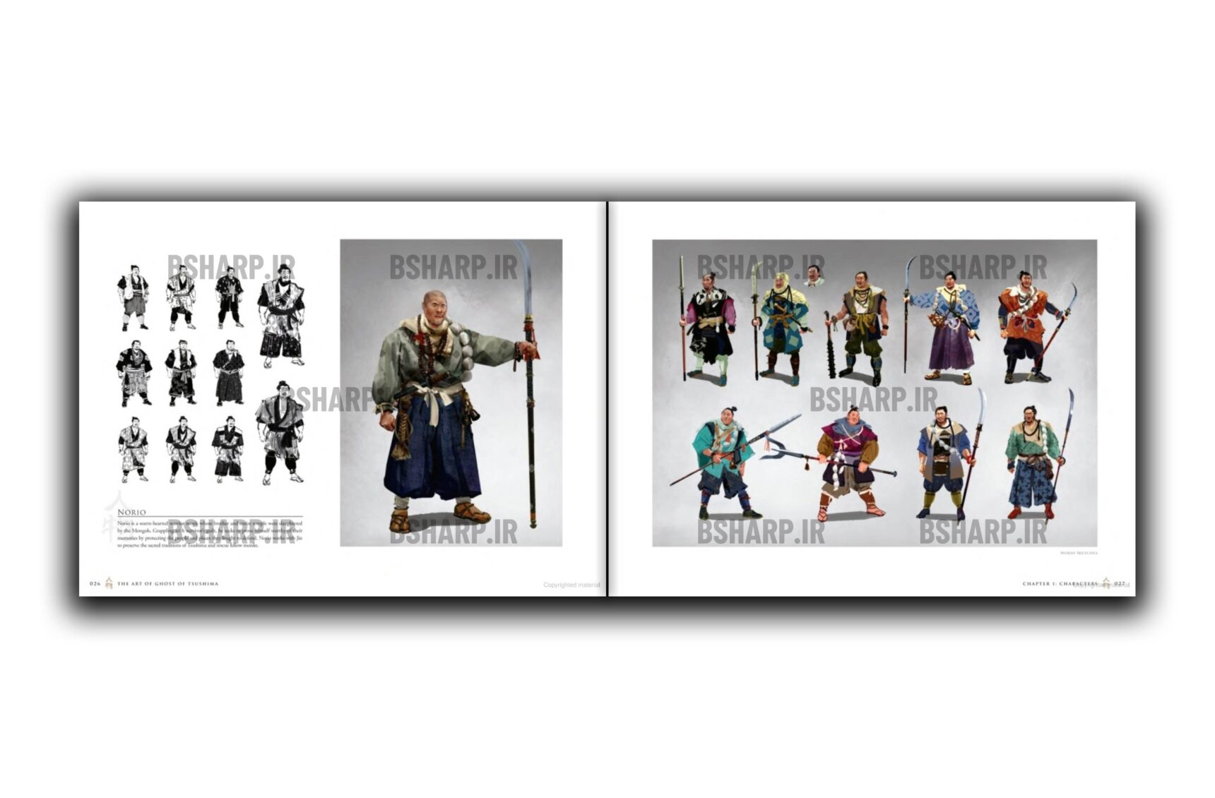کتاب The Art of Ghost of Tsushima 6 Book - The Art of Ghost of Tsushima - Sample 06
