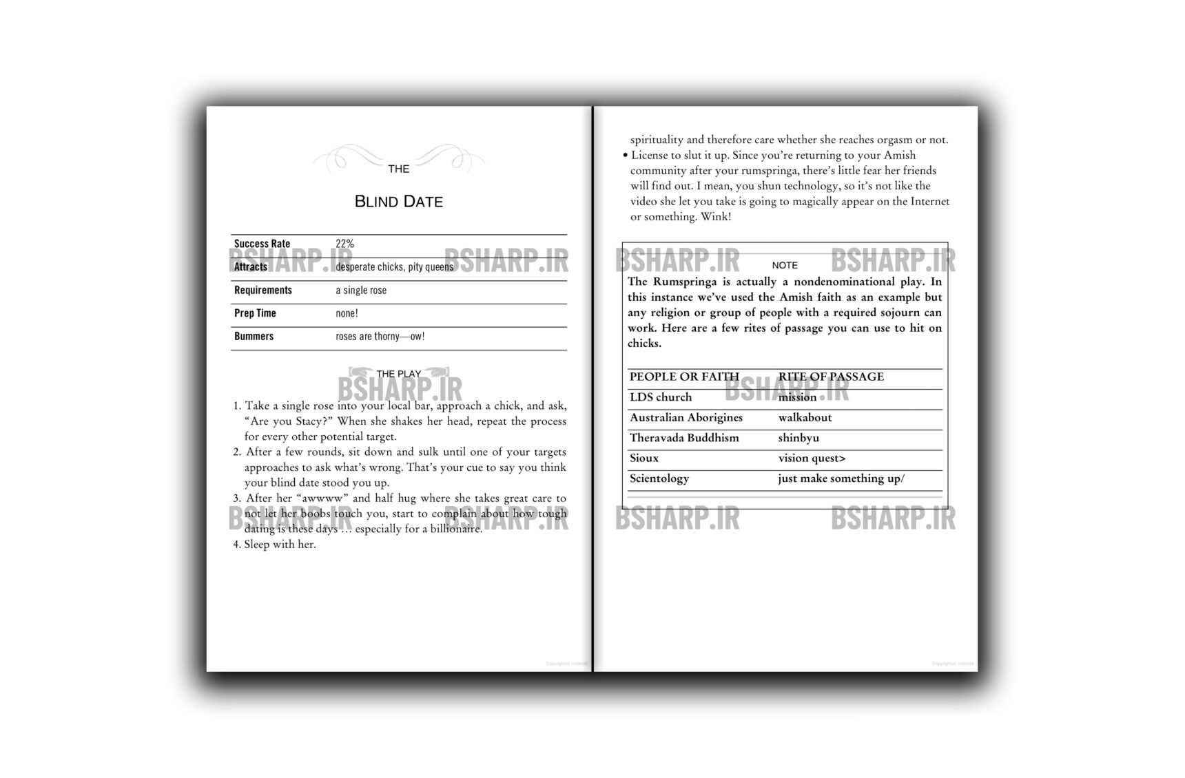 Book - The Playbook Suit Up, Score Chicks, Be Awesome - Sample 06