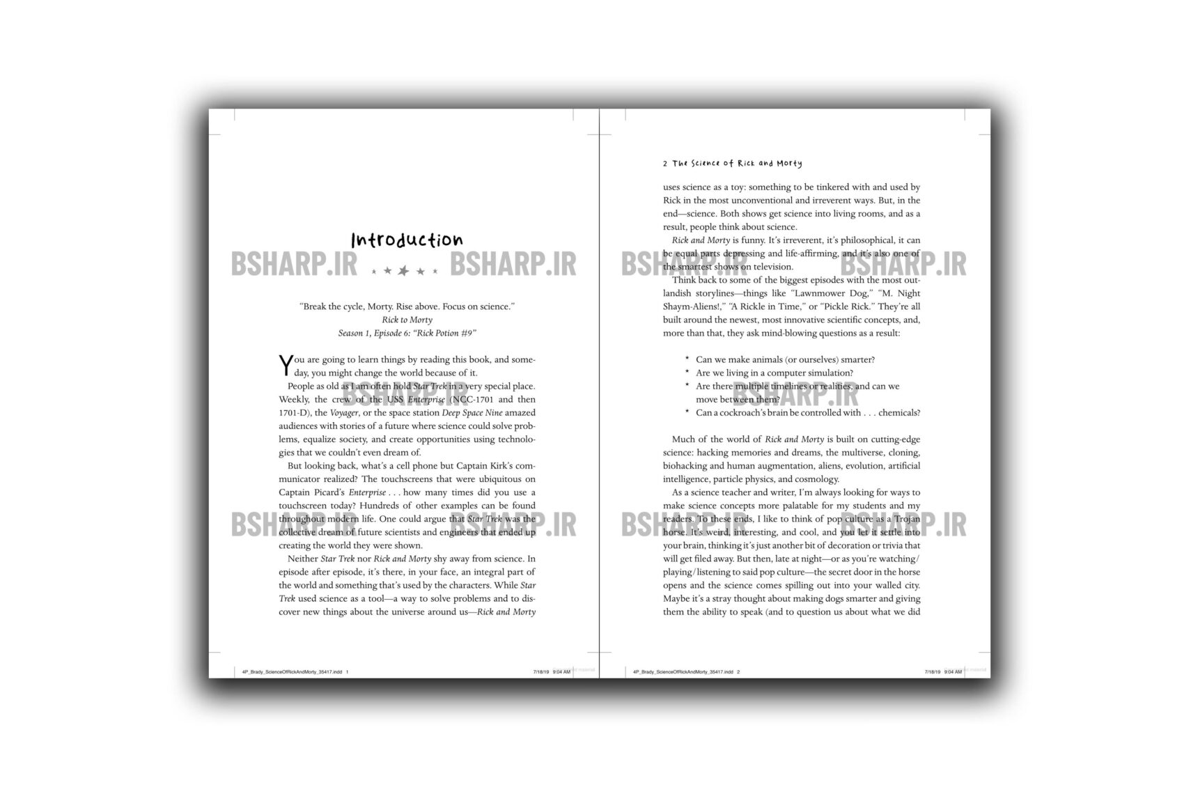 کتاب The Science of Rick and Morty 3 Book - The Science of Rick and Morty - Sample 03