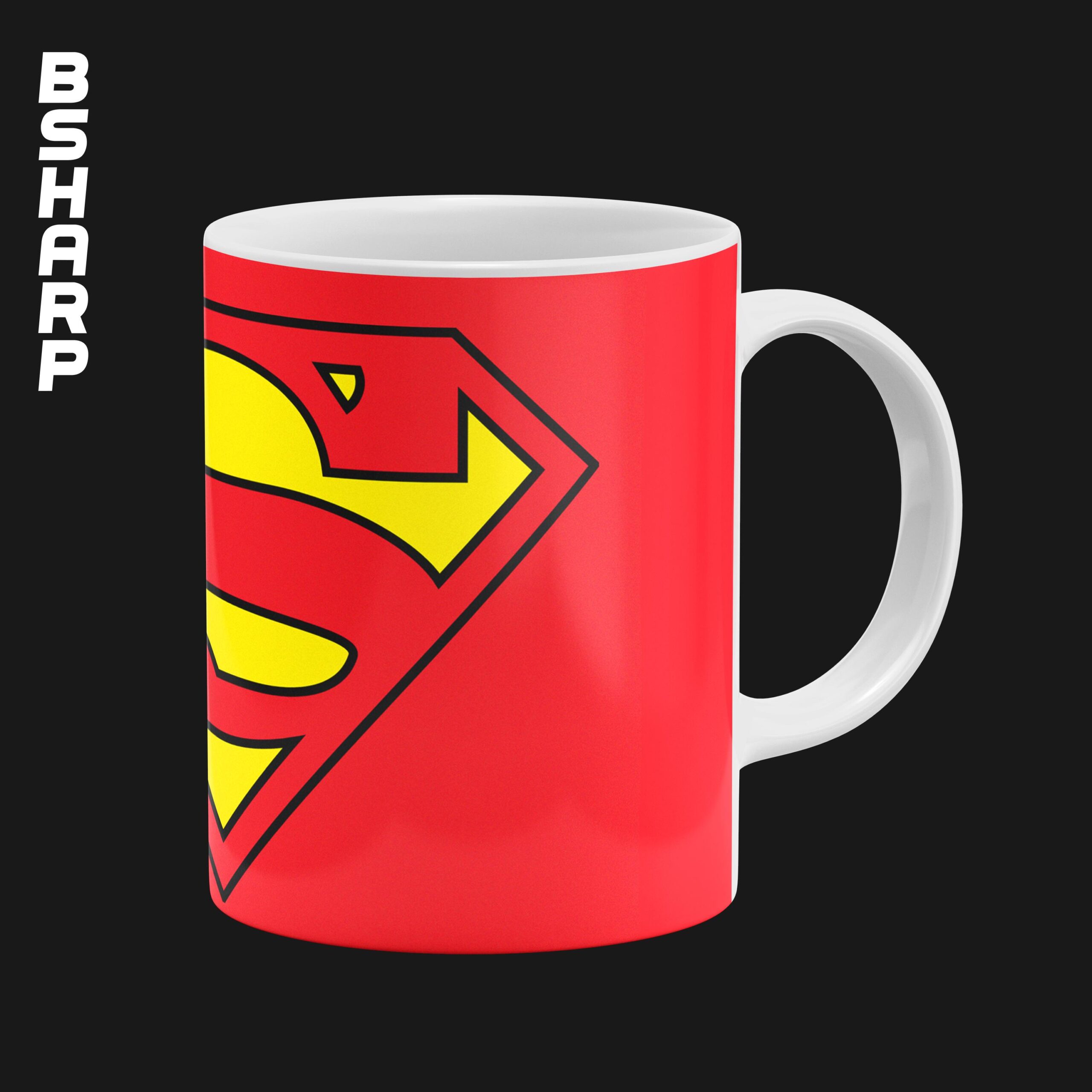 DC - Mug - Code 001041 - Right View ماگ طرح سوپرمن - Image 1
