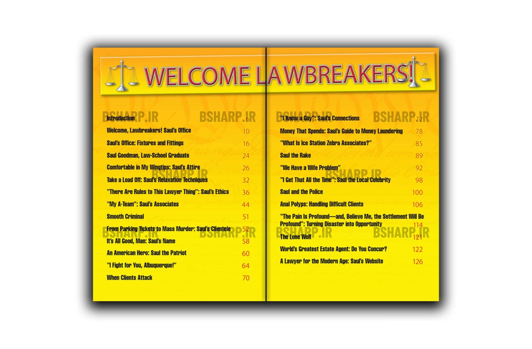 کتاب The World According to Saul Goodman 1 Book - The World According to Saul Goodman - Sample 01