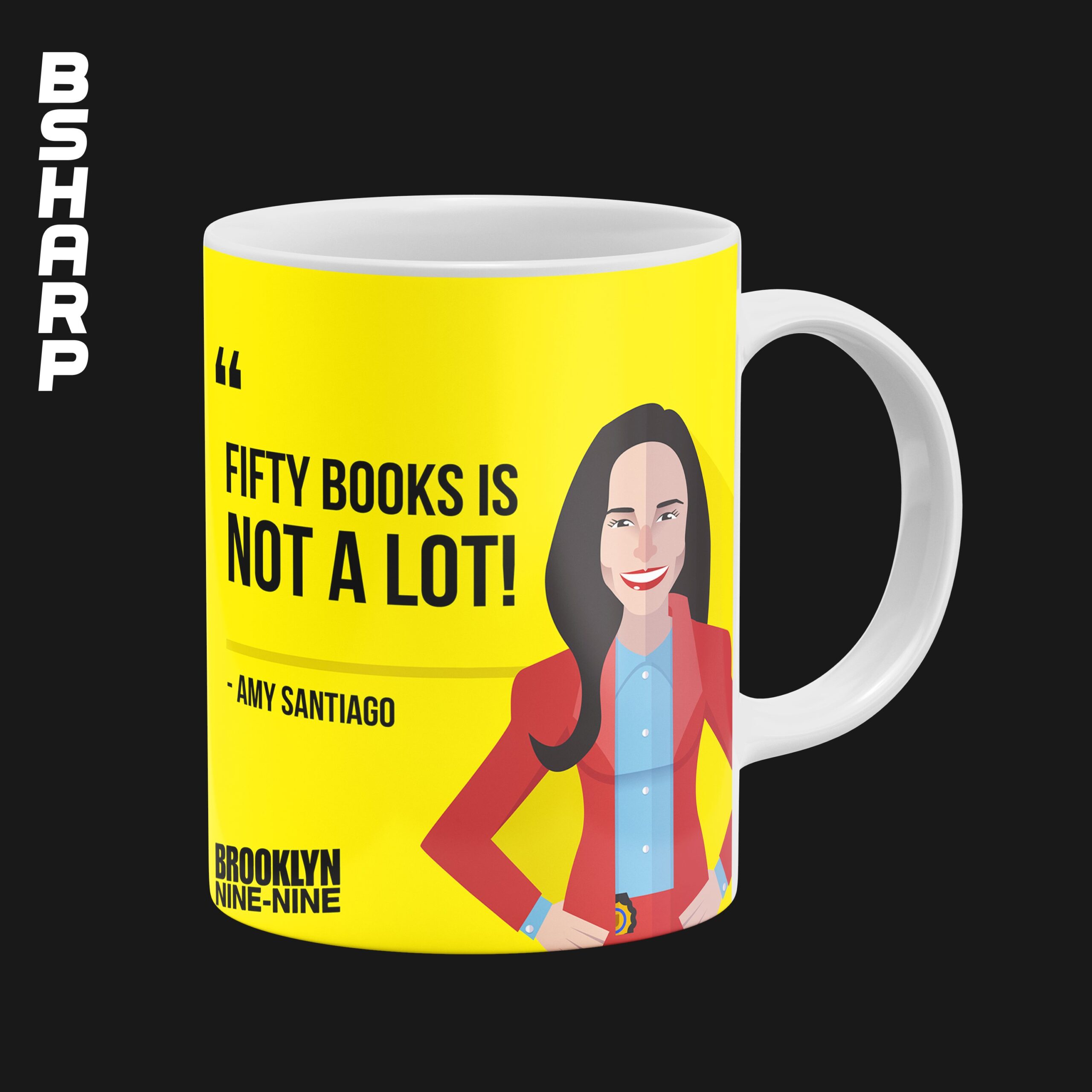 ماگ Brooklyn Nine Nine طرح Fifty Books