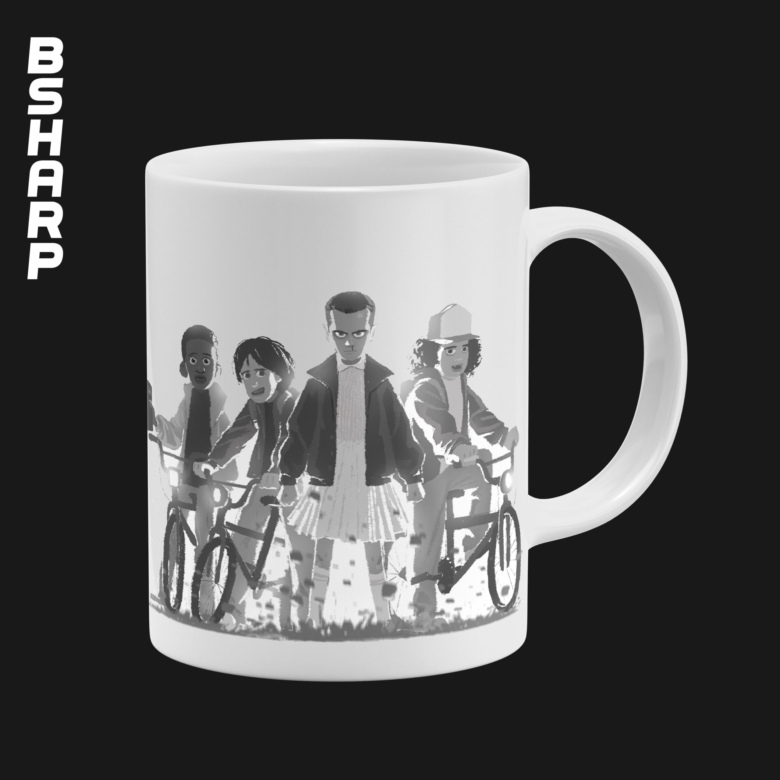 ماگ Stranger Things طرح نقاشی