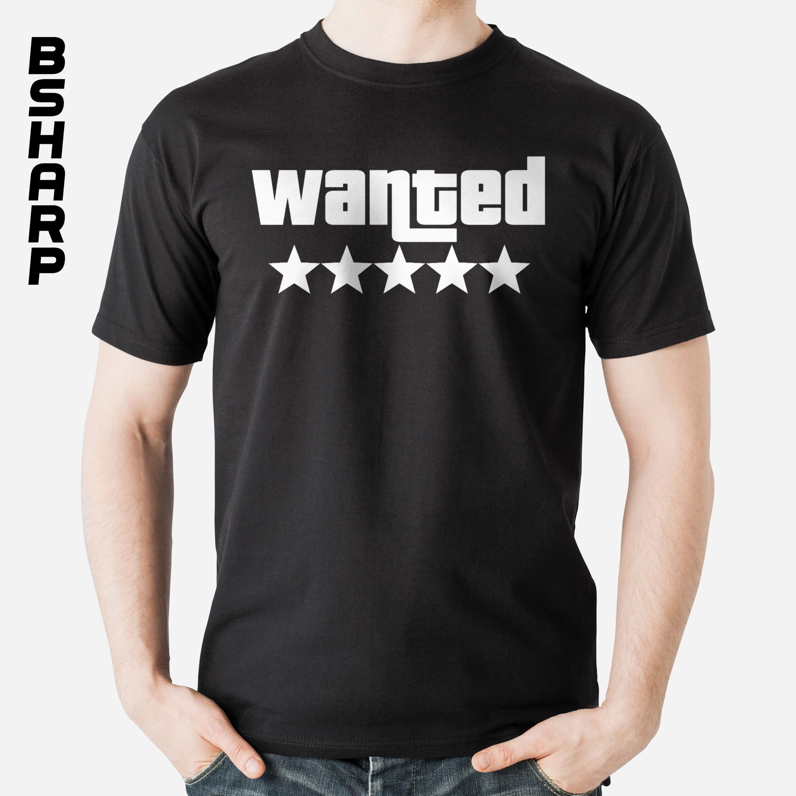 تیشرت GTA طرح Wanted