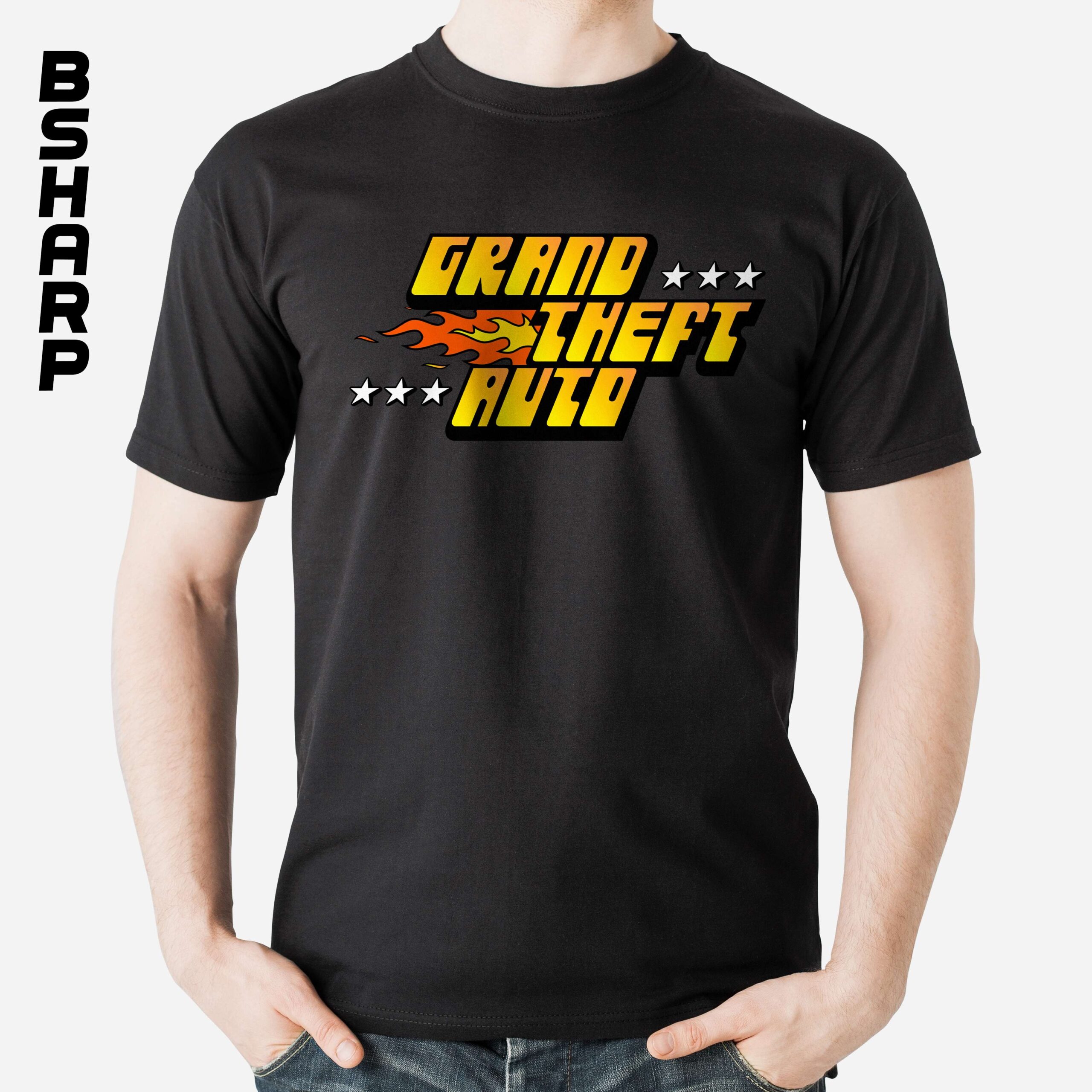 تیشرت GTA طرح Fire