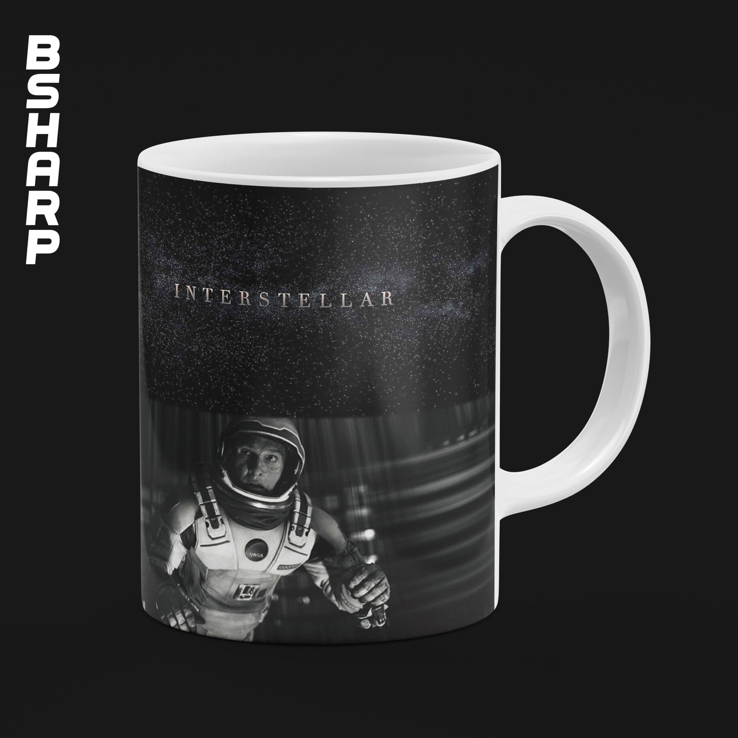 Interstellar - Mug - Code 00726 - Right View ماگ Interstellar طرح جدایی - Image 1