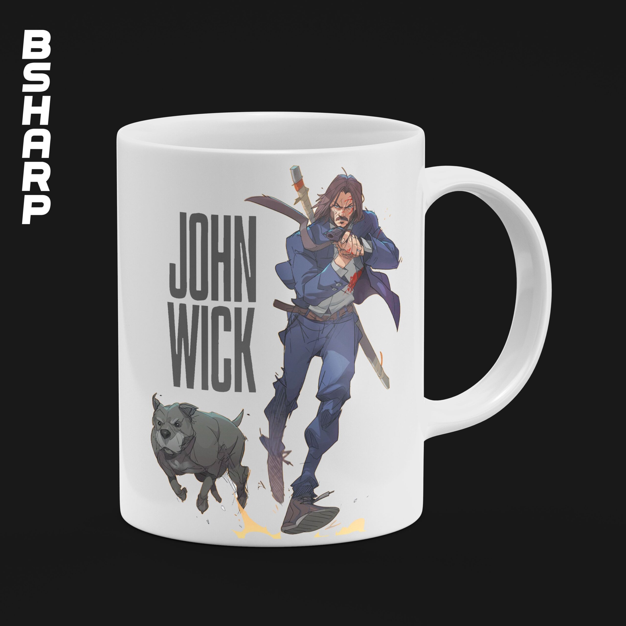 ماگ John Wick طرح سامورایی
