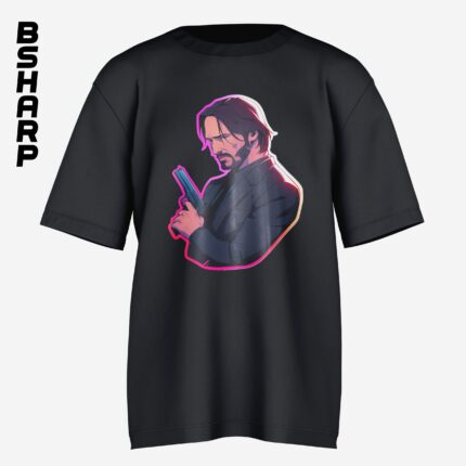 تیشرت John Wick طرح نئون - Image 3