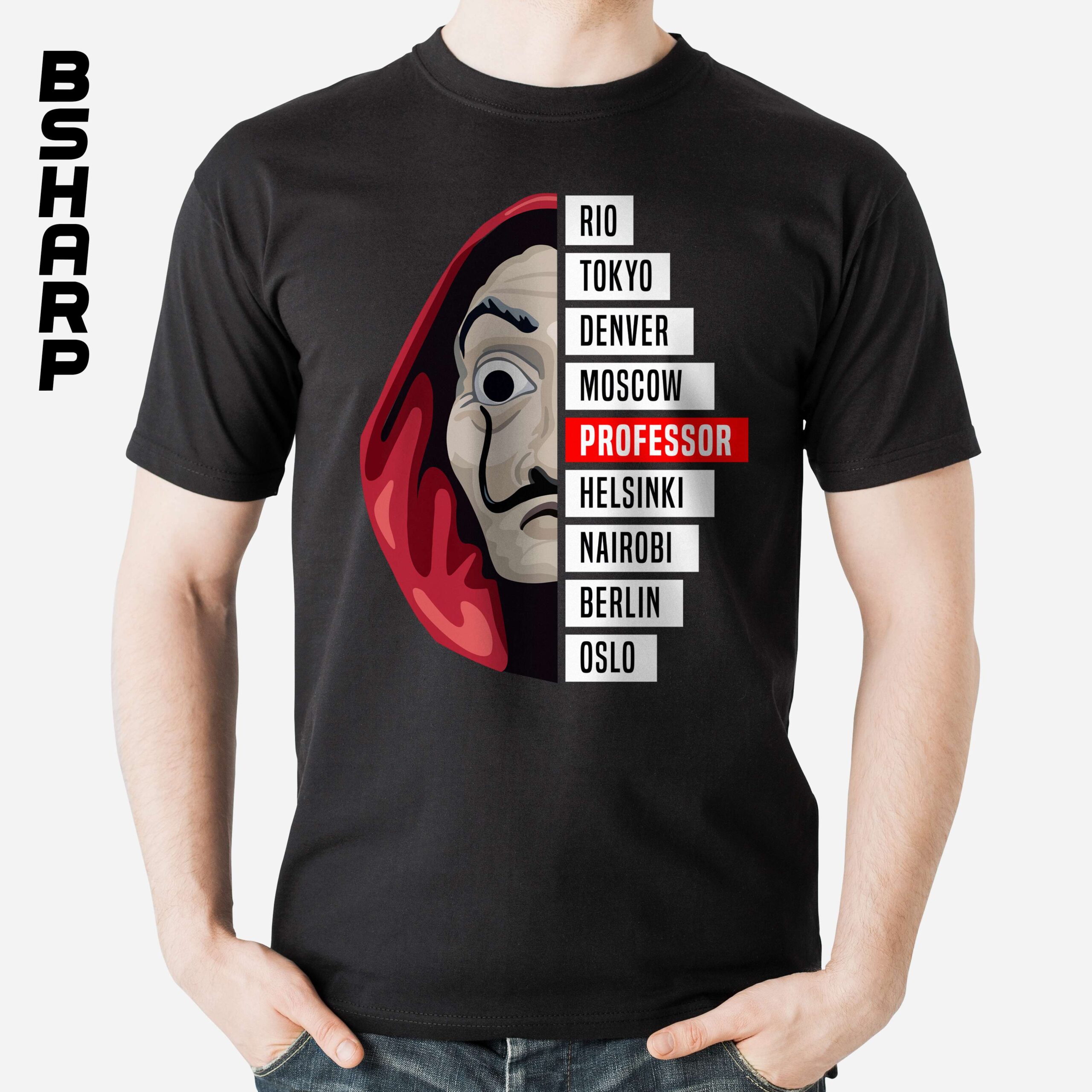 تیشرت Money Heist طرح Names