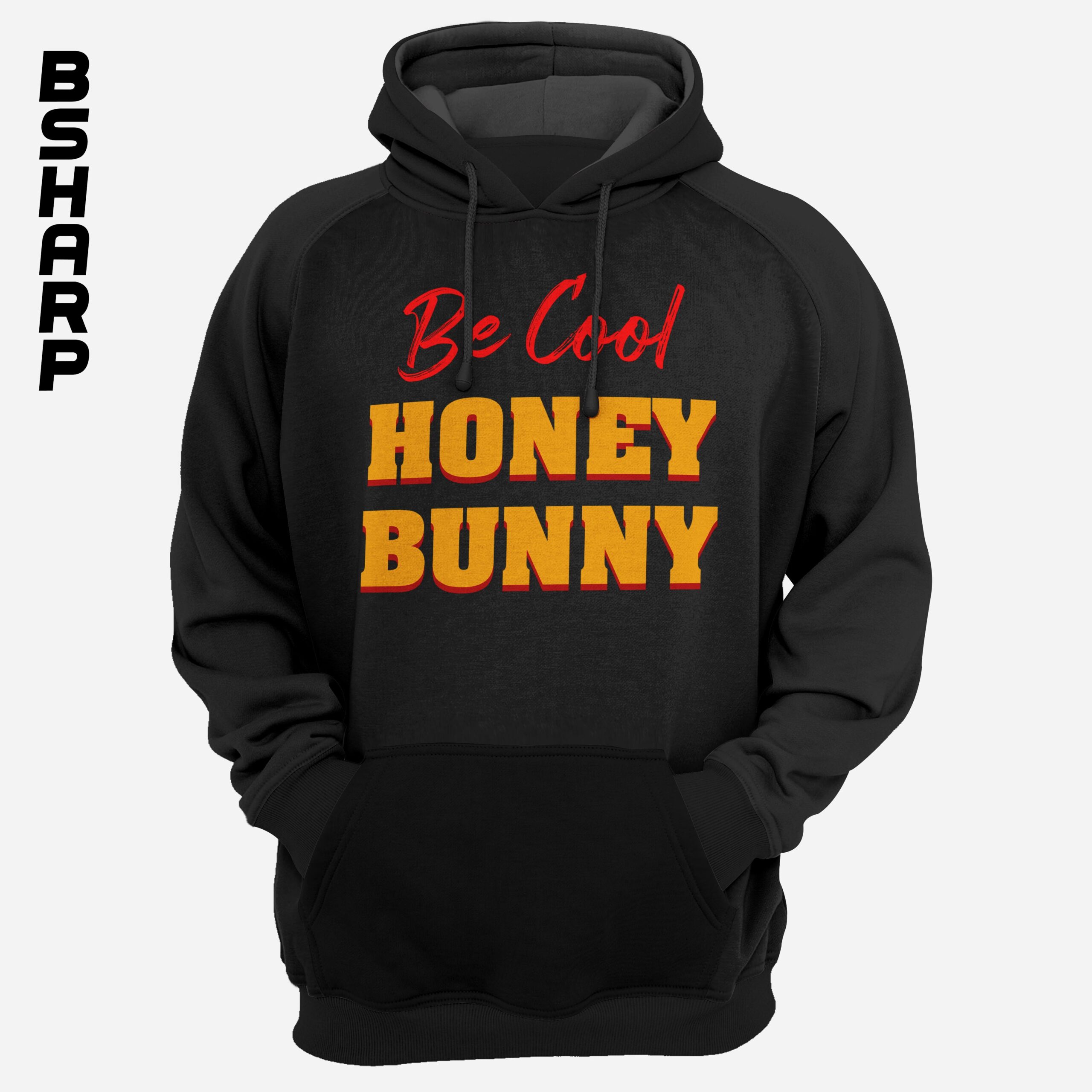 Black Hoodie - Pulp Fiction - Code 883 هودی Pulp Fiction طرح Be Cool - Image 1
