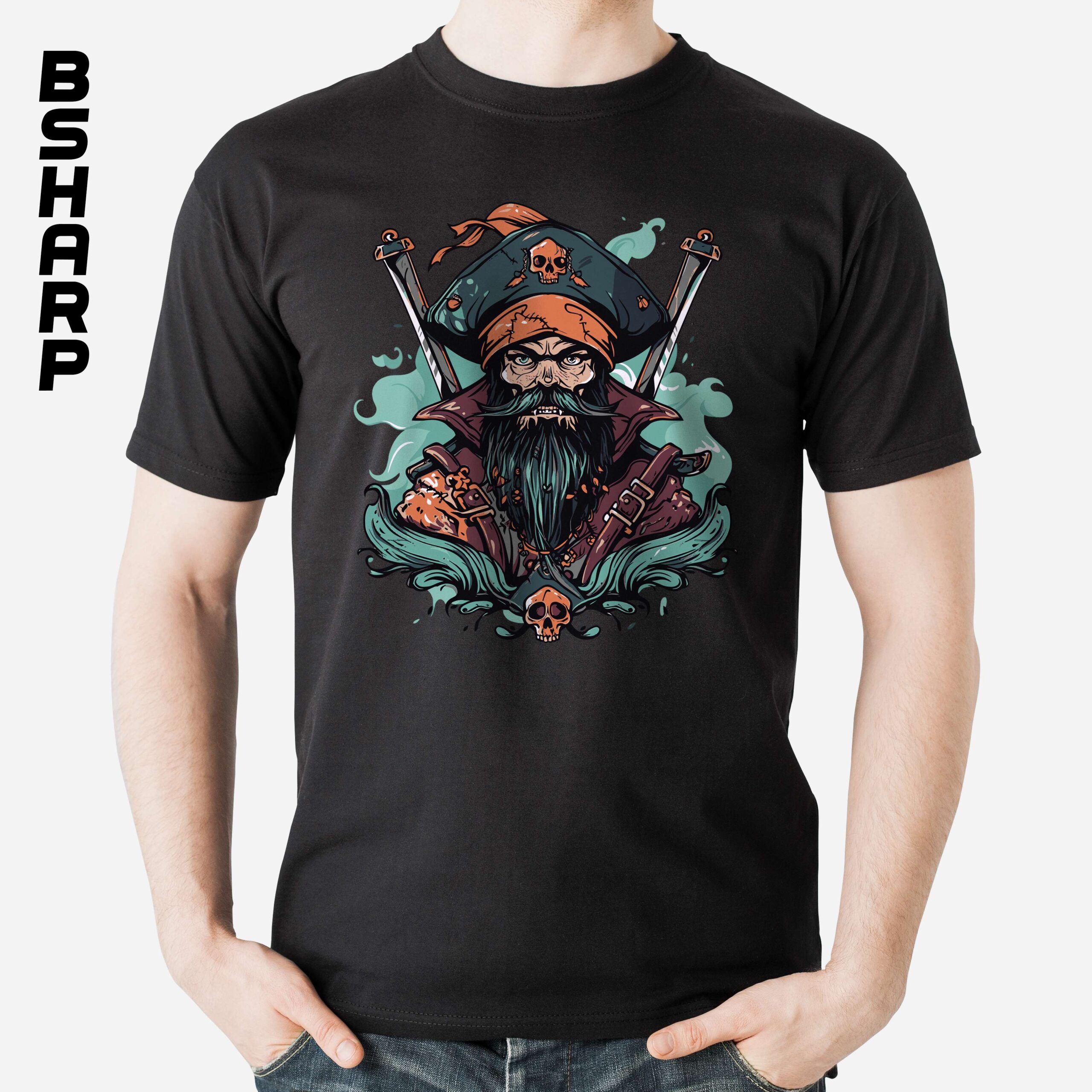 تیشرت Pirates of the Caribbean طرح ابهت