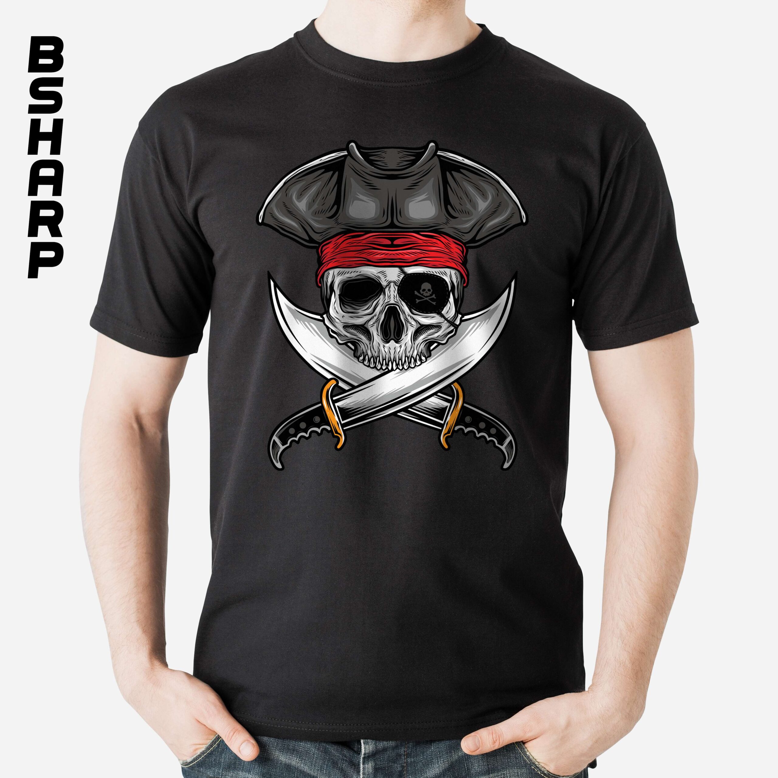 تیشرت Pirates of the Caribbean طرح Dead Pirate