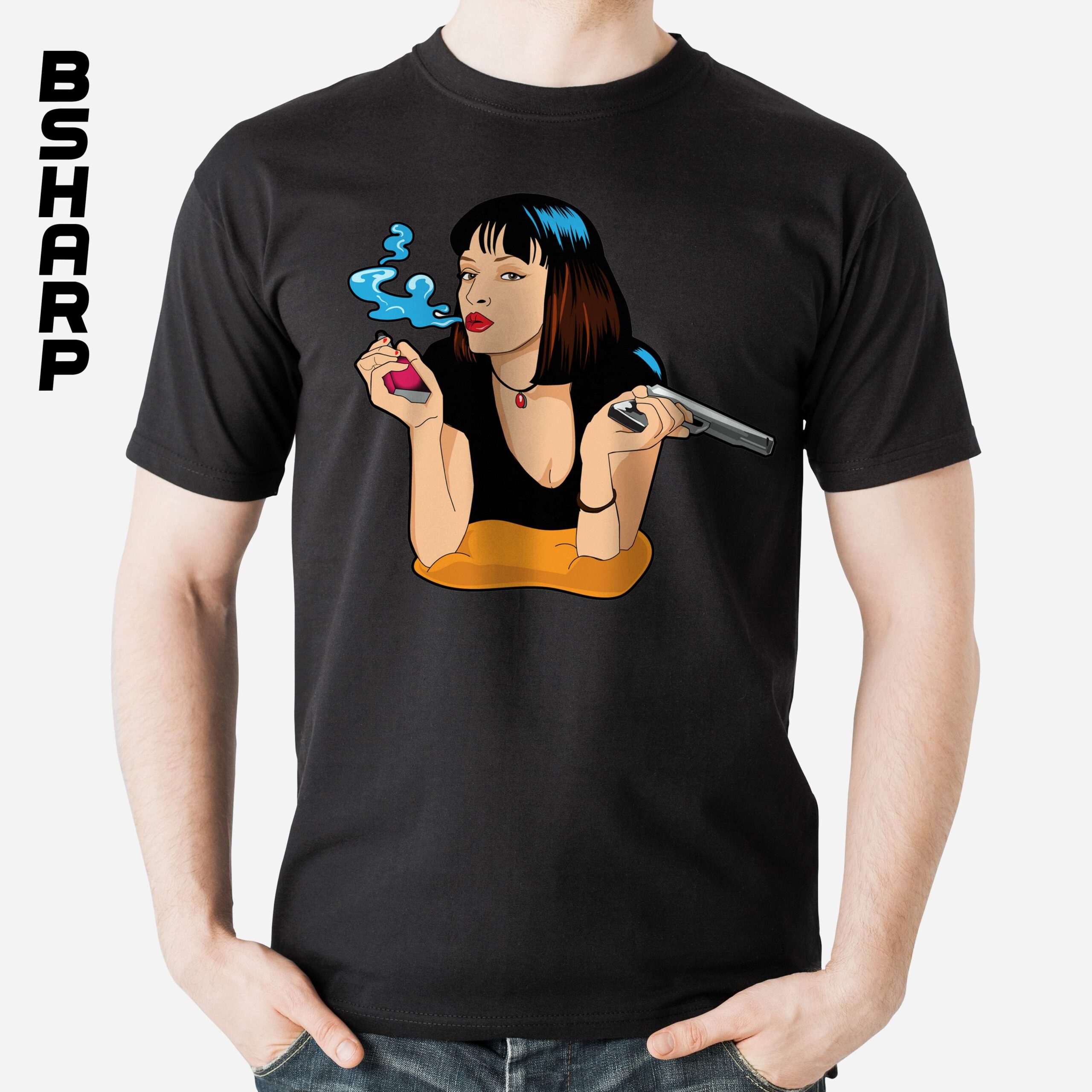 تیشرت Pulp Fiction طرح کارتونی
