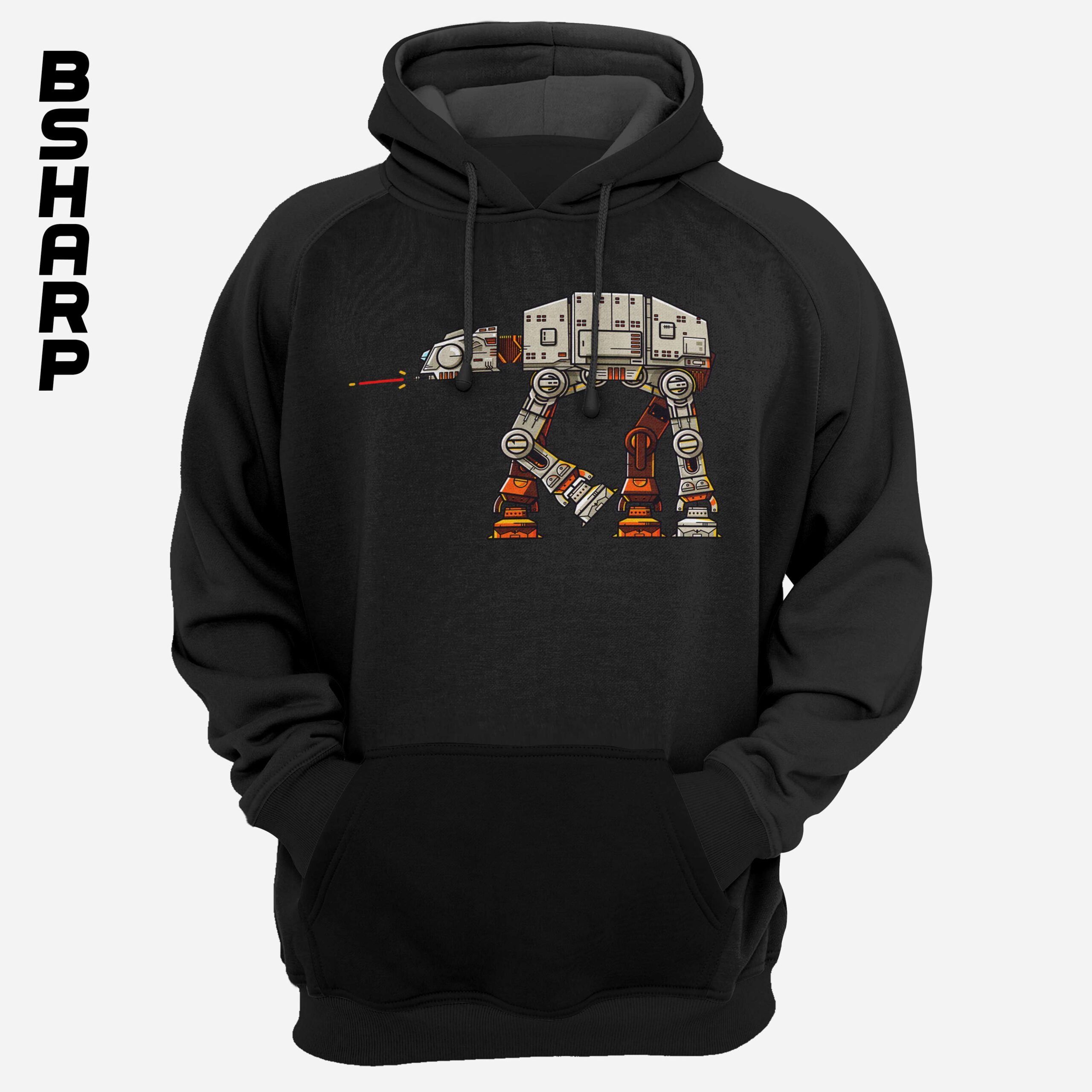 Black Hoodie - Star Wars - Code 905 هودی Star Wars طرح Bots - Image 1