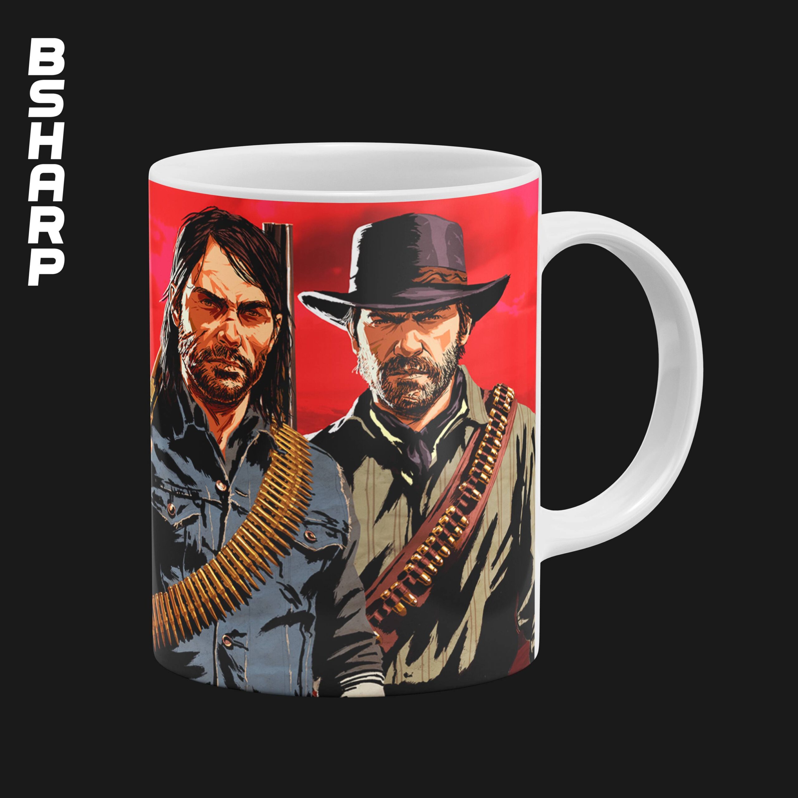 ماگ Red Dead Redemption طرح آماده