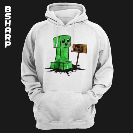 هودی Minecraft طرح Free Hugs - Image 2