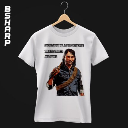 تیشرت Red Dead Redemption طرح Doubts And Scars - Image 2