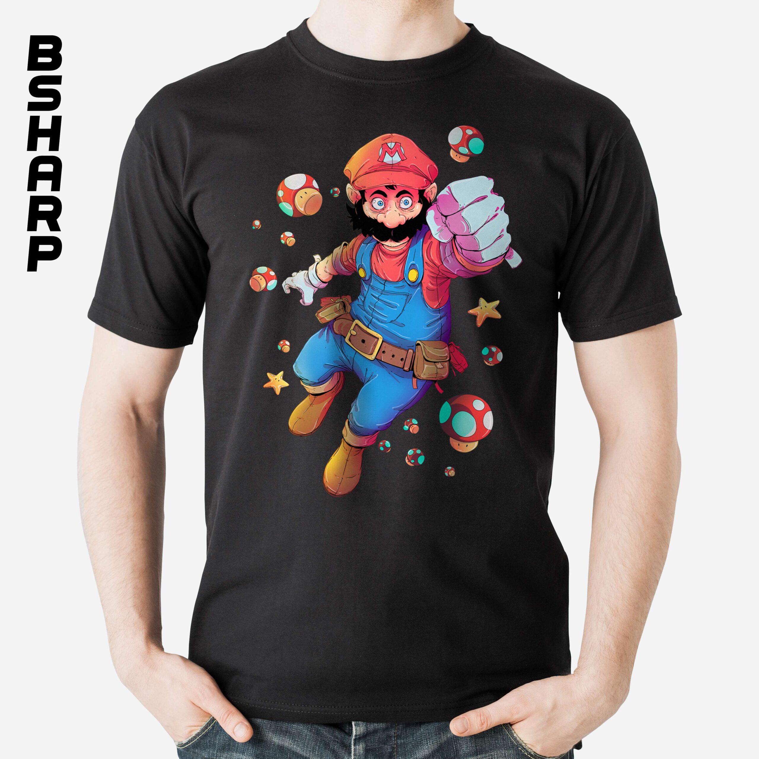 تیشرت Super Mario طرح پرواز