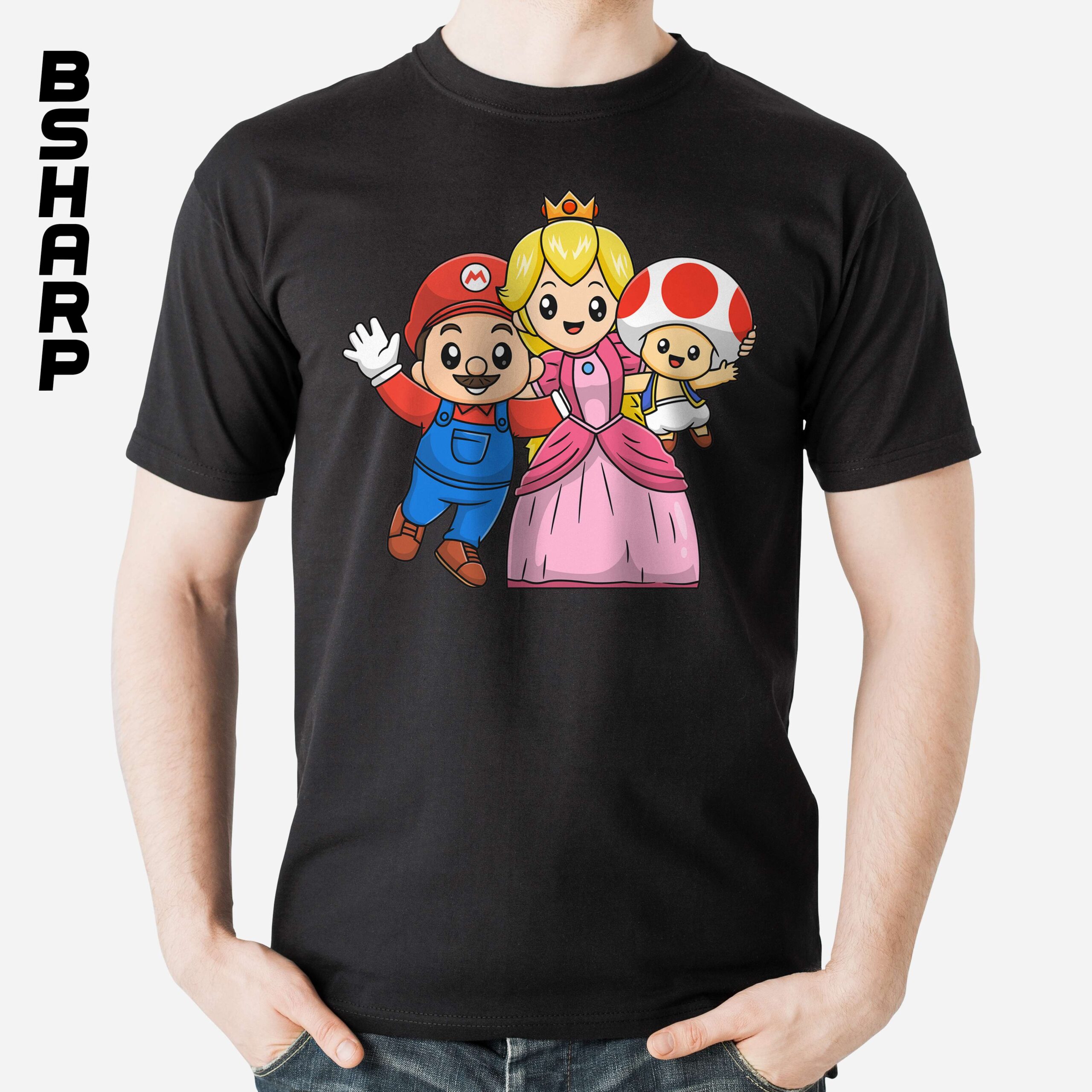 تیشرت Super Mario طرح خانواده