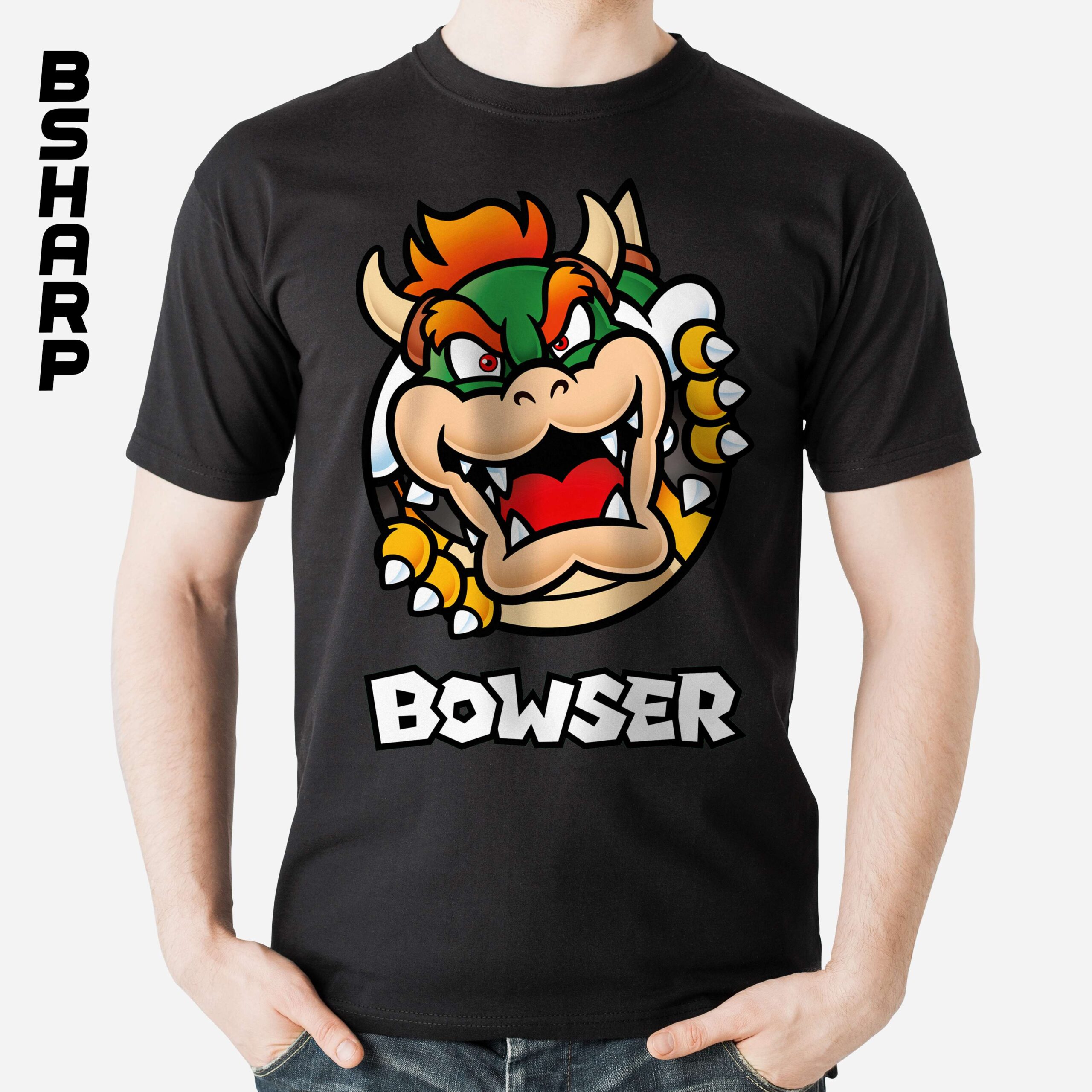 تیشرت Super Mario طرح Bowser