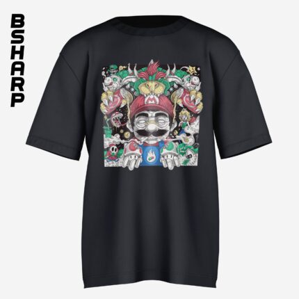 تیشرت Super Mario طرح ماتریکس - Image 3