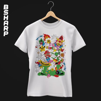 تیشرت Super Mario طرح Best Buds - Image 2