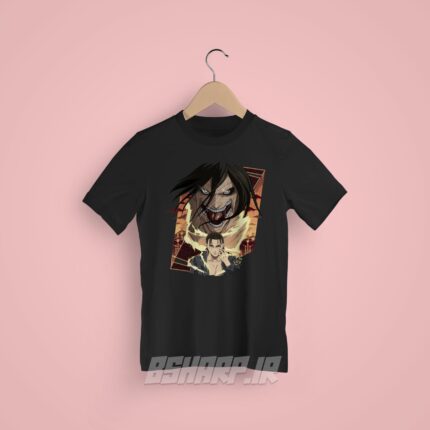تیشرت Attack on Titan طرح پوستر ارن یگر - Image 6