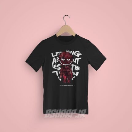 تیشرت Attack on Titan طرح Destruction - Image 6