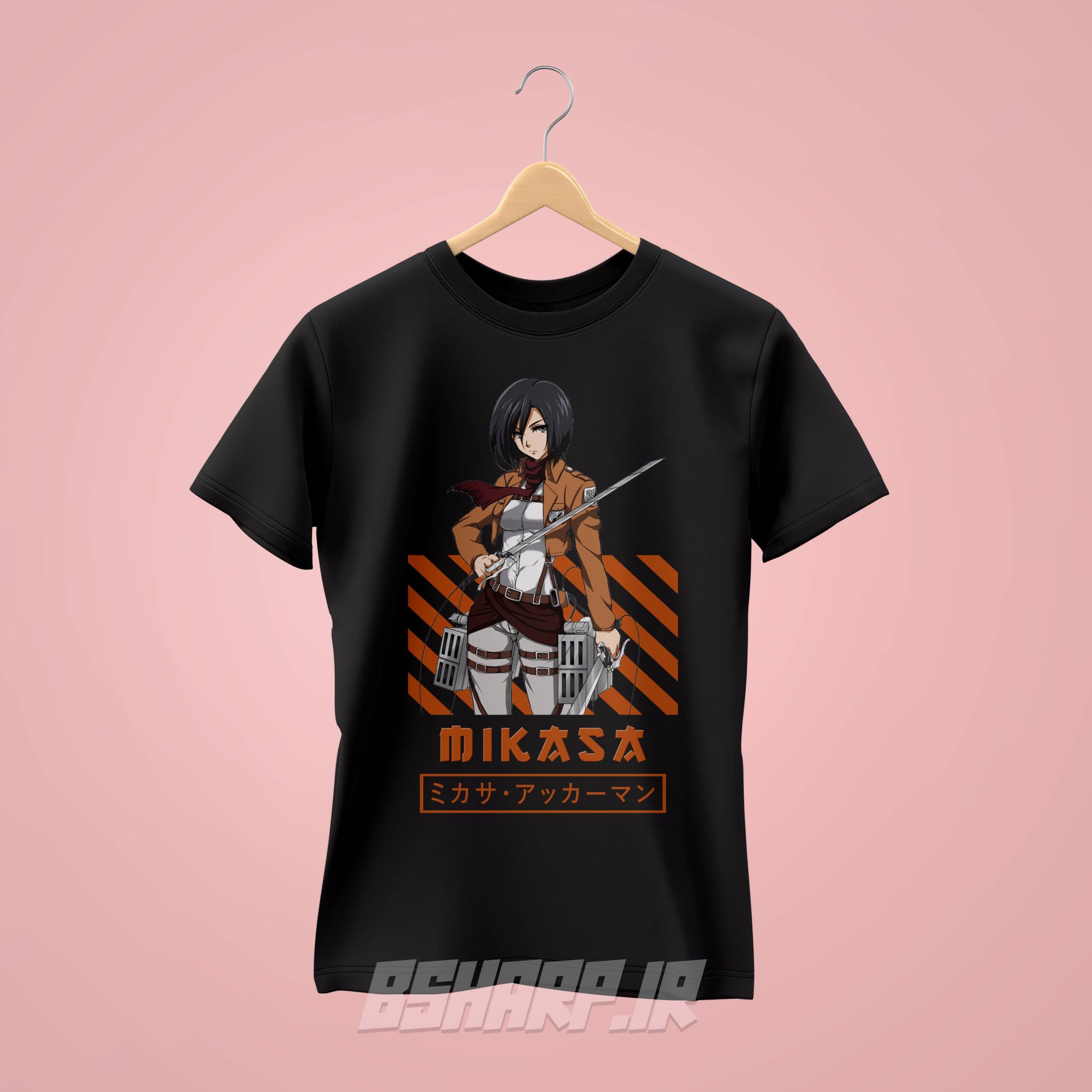 تیشرت Attack on Titan طرح Mikasa