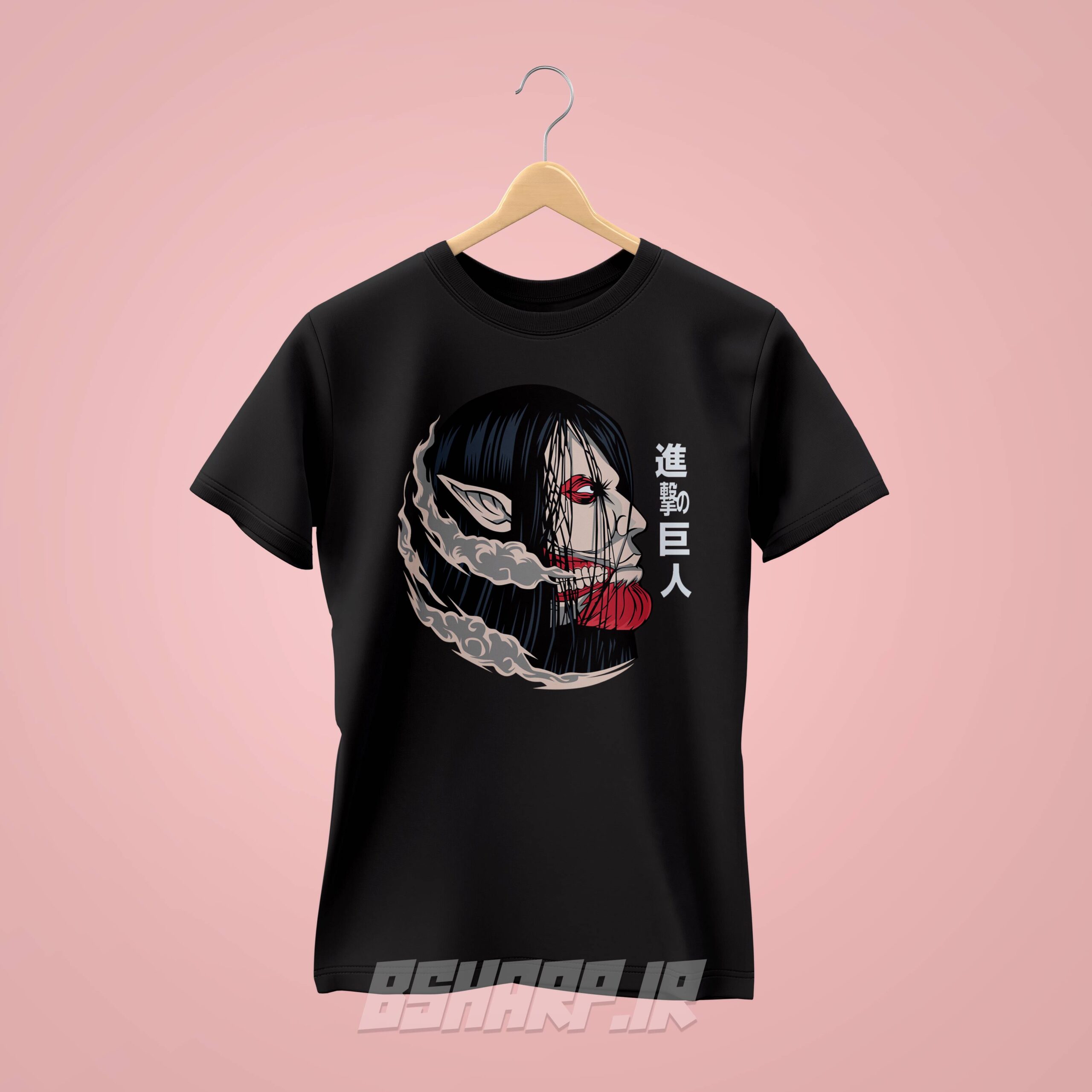 تیشرت Attack on Titan طرح بخار