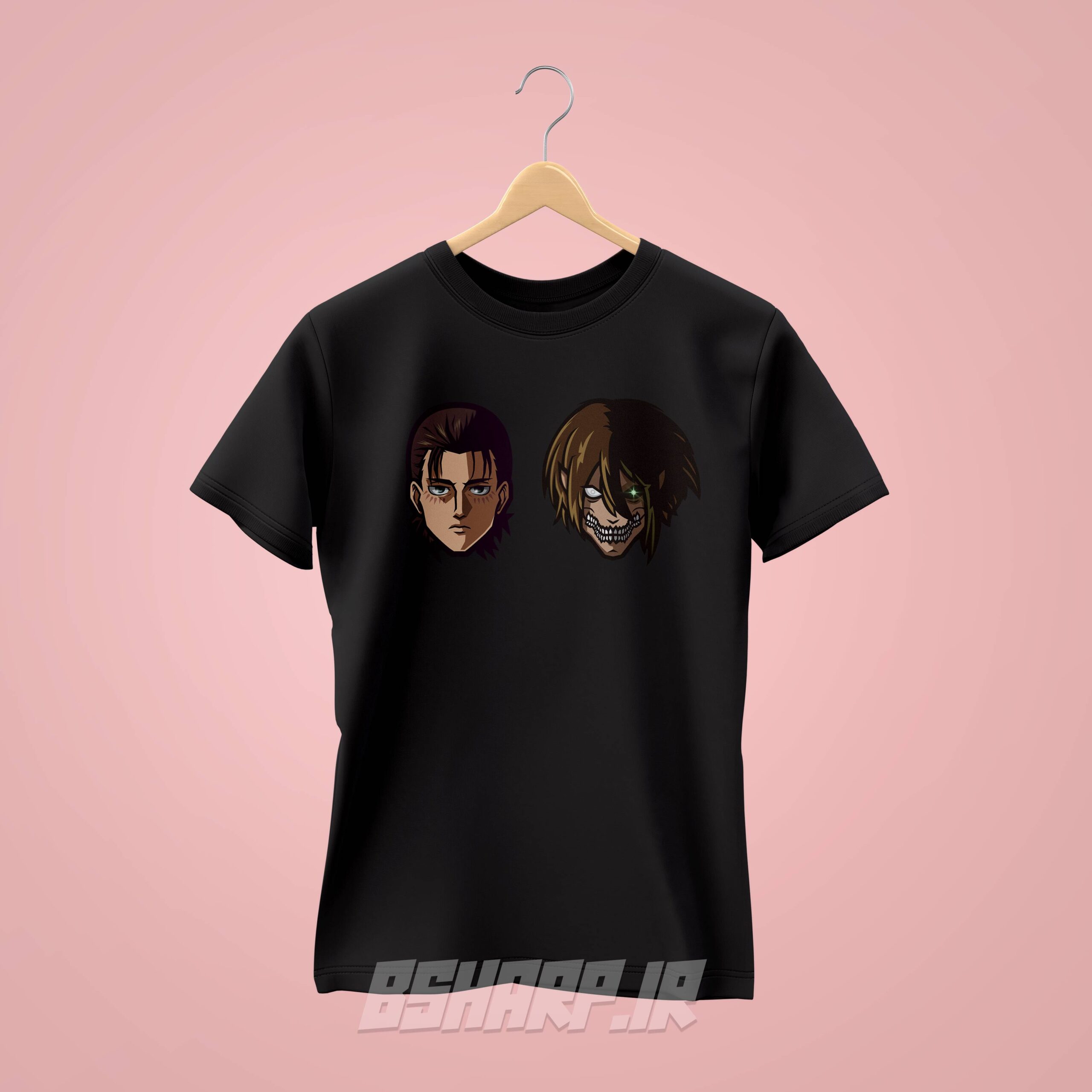 تیشرت Attack on Titan طرح Two Faces