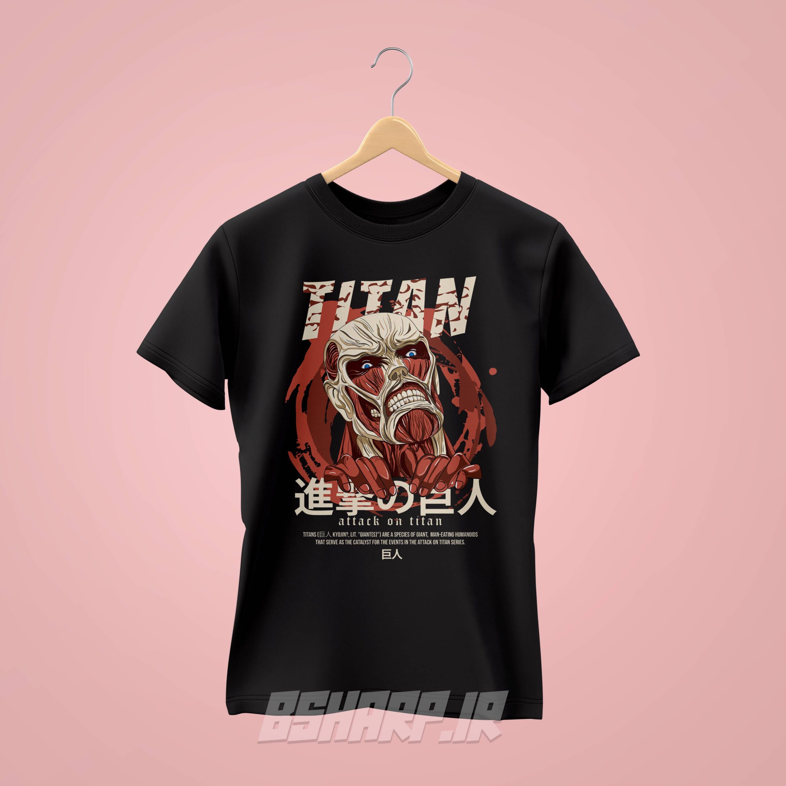 تیشرت Attack on Titan طرح Titan Poster