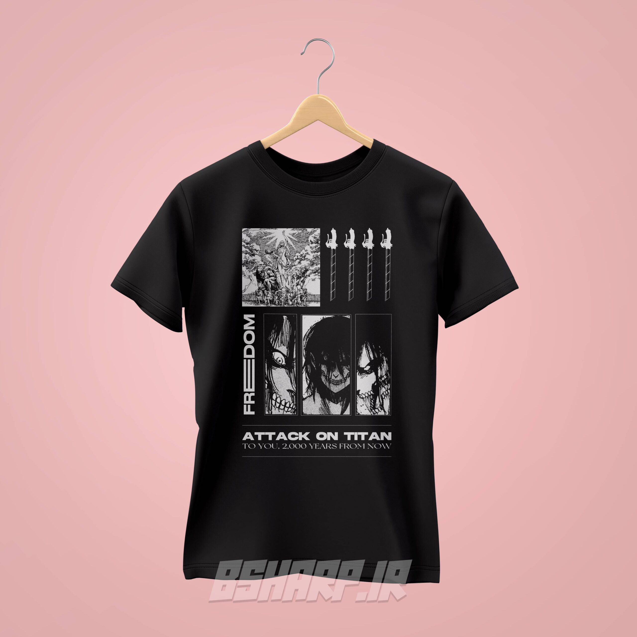 تیشرت Attack on Titan طرح God or Devil