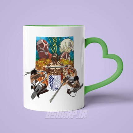 ماگ Attack on Titan طرح شماره 4 سفید - تصویر 17