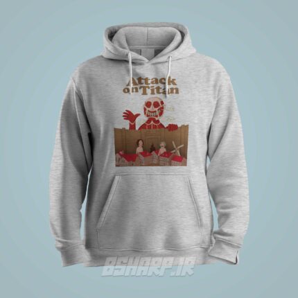 هودی Attack on Titan طرح Cartoon Titans - Image 3