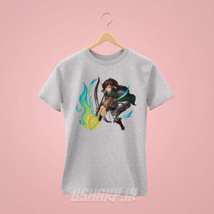 تیشرت Attack on Titan طرح Sasha Attacks - Image 5