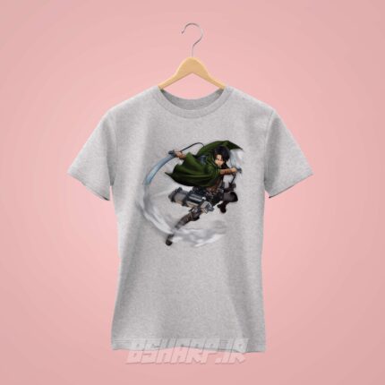 تیشرت Attack on Titan طرح Levi - Image 5