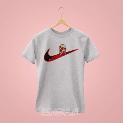 تیشرت Attack on Titan طرح Nike Colossal - Image 5