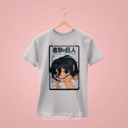 تیشرت Attack on Titan طرح Attack Titan Card - Image 5